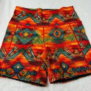 Constantly Varied Gear Multicolor Geometric athletic Shorts!  Colors are bright